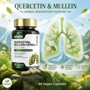 Mullein Leaf & Quercetin Capsules Respiratory Health.